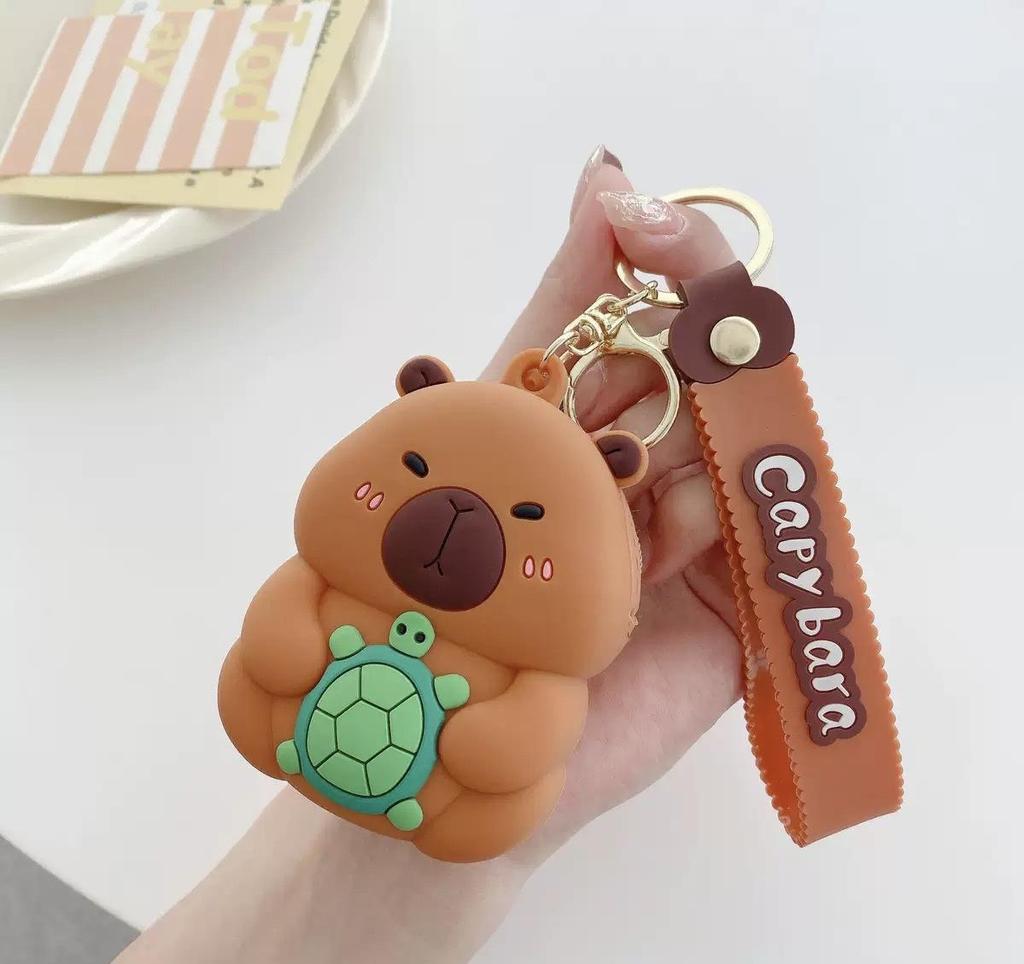 Adorable Capybara Silicone Coin Purse - Cute Cartoon Design for Kids