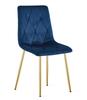 LIBRA Chair - Navy Blue Velvet / Gold Legs X 1