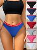 7Pcs Women Panties Striped Briefs Sexy Women Underpants Breathable Cotton Panty Female Underwear Low Waist Ladies Lingerie XS-L