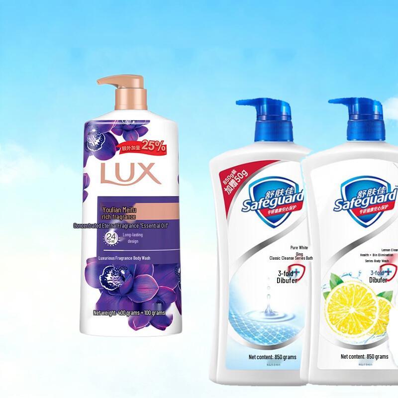Lux & Safeguard Scented Body Wash Collection