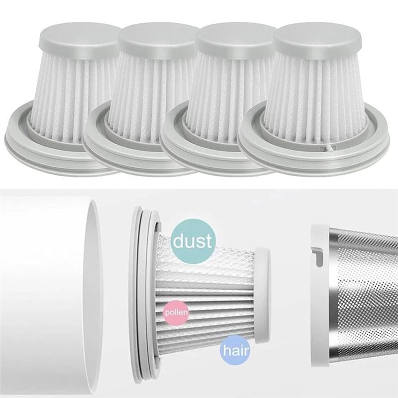 A60P For Xiaomi Mijia Portable Vacuum Cleaner Filter Accessories Handheld Car Mini Vacuum Cleaner Washable Filter