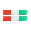2 Pieces Nation Flag Embellishment Stickers Scratchproof Adhesive Decals For Vehicle Body Decoration