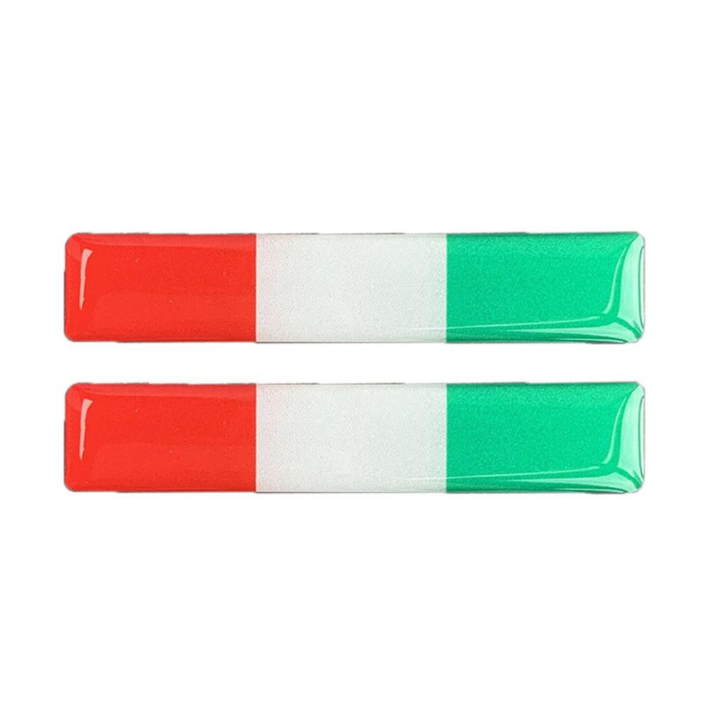 2 Pieces Nation Flag Embellishment Stickers Scratchproof Adhesive Decals For Vehicle Body Decoration