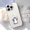 Cute Cartoon Penguin Phone Case For Transparent IPhone 17 Air 11 12 13 14 15 16 17 Pro Max Plus Shockproof Soft Cover