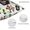 The Little Mole Krtek Pillowcase Printing Polyester Cushion Cover Decor Cartoon Floral Throw Pillow Case Cover Home Square