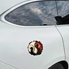 Para Samurai Yin Yang Estilo Japonés Tinta Ronin Pegatina de Coche Impermeable Dibujos Animados Pegatinas de Personalidad Decoración Resistente a los Arañazos SH1220