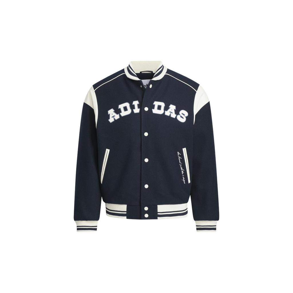 adidas Giacca Bomber Collegiate Originals Giacca Donna Blu Navy Scuro Panna JD6379