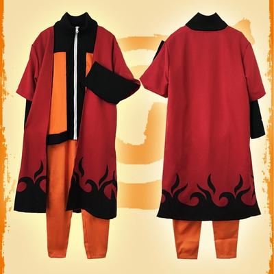 SCIONE Disfraz de Cosplay de dibujos animados de Anime, traje de dibujos animados de Uzumaki, capa de dibujos animados japoneses para hombres adultos, pantalones superiores