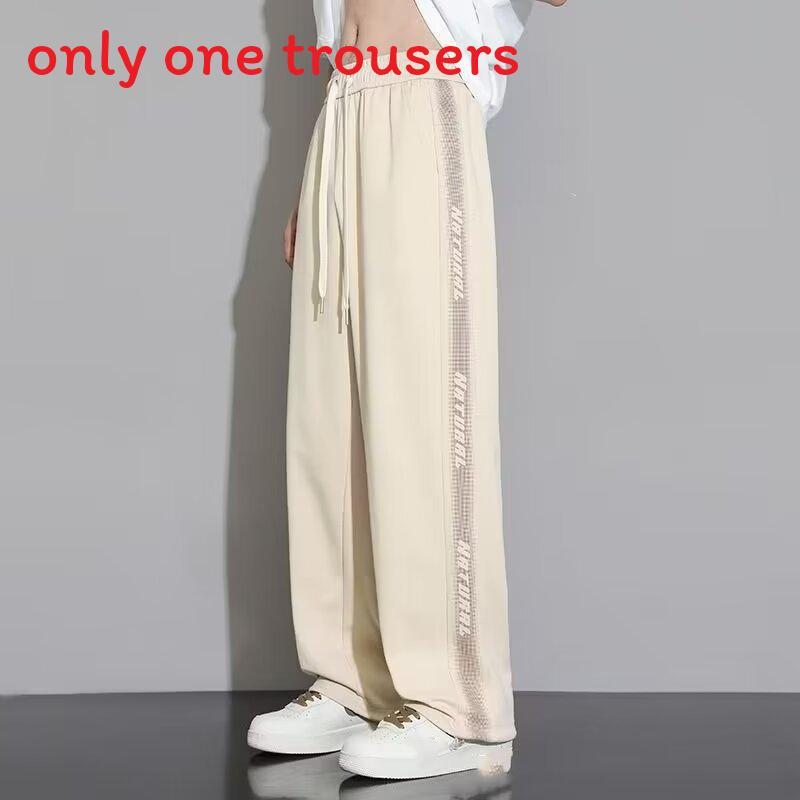 Streetwear Mens Casual Pants With Polyester Blend And Drawstring Closure For Summer Youth Fashion