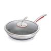 Zhishen 32CM Stone-Coated Honeycomb Wok with Lid