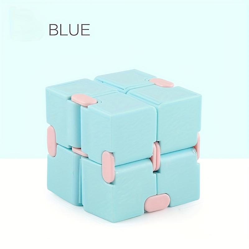Macaron Color Series Multicolor Infinity Cube Toy, Abs Resin Magic Cube For Anxiety Reduction, Assorted Colors