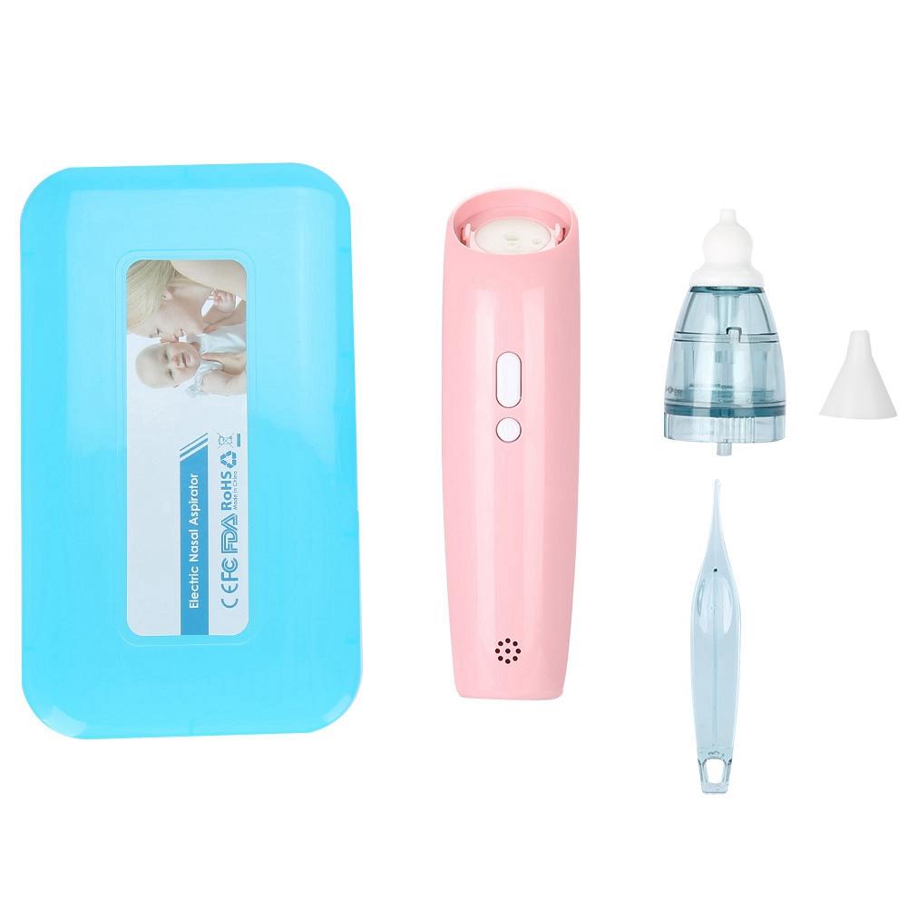 

Electric Nasal Aspirator Portable Baby Mucus Removal Safe Fast Hygienic Nose Cleaning Machine pink