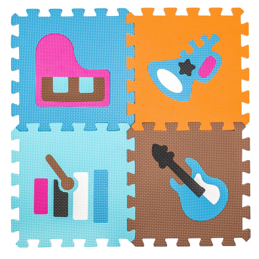 Children's foldable foam puzzle mat for the floor to play with for a first birthday