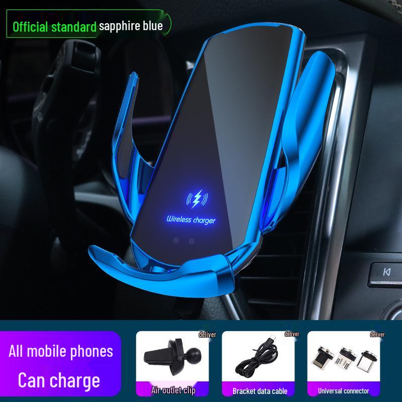 Q3 Wireless Car Charger Mount: 15W Automatic Clamping Phone Holder for Navigation