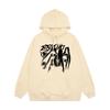 Black Spider Hooded Sweater Loose Couple Coat Tide