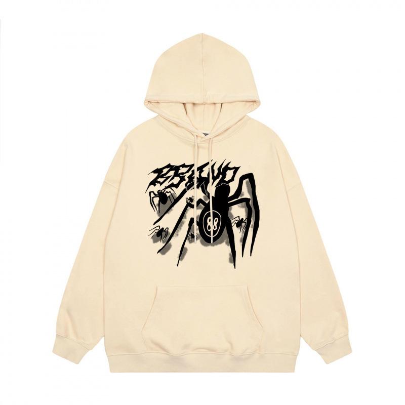 Black Spider Hooded Sweater Loose Couple Coat Tide