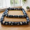 Summer Cool Bamboo Woven Mat Cooling Pad For Cats Pet Supplies Cat Bed Dog Bed Universal For Small Dogs Kitten Basket Mat