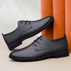 Formal Dress Footwear Sneakers New Derby Shoes Lace Up Leather Shoes Leisure Walk Oxfords Flats Comfy Men Casual Shoes