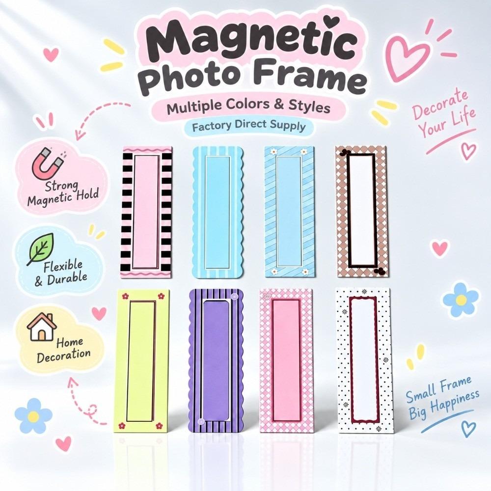 Flexible Magnetic Photo Frame Clear Display Window Refrigerator Photo Frame Office