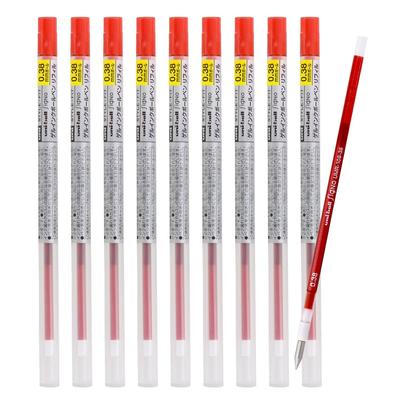 Mitsubishi Pencil Style Fit Signo 0.38 Red Ballpoint Pen Refill 10 Pieces UMR10938.15