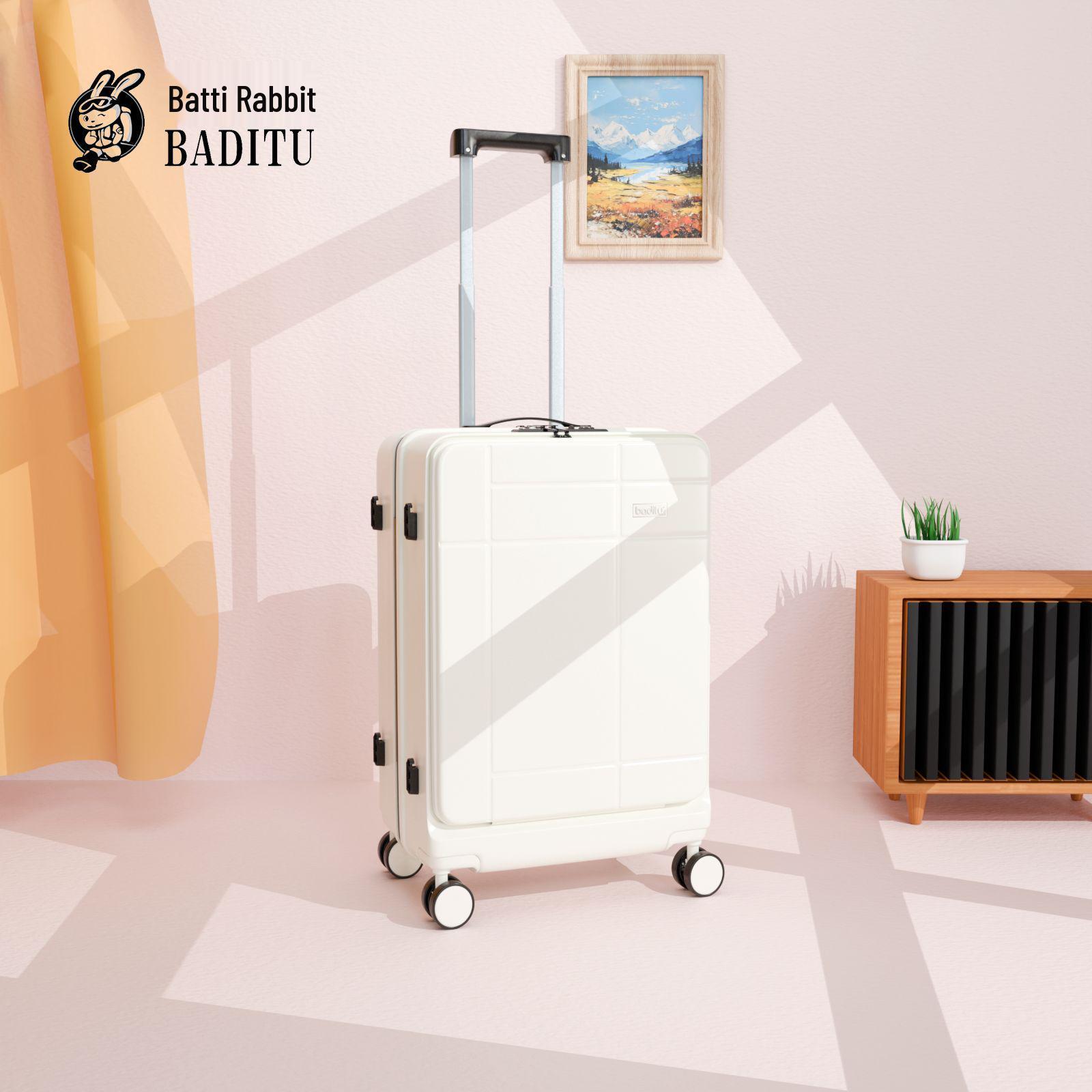 Sturdy, Multifunctional Large-Capacity Trolley Suitcase with Universal Wheels and Secure Password Lock 20-inch зелёный