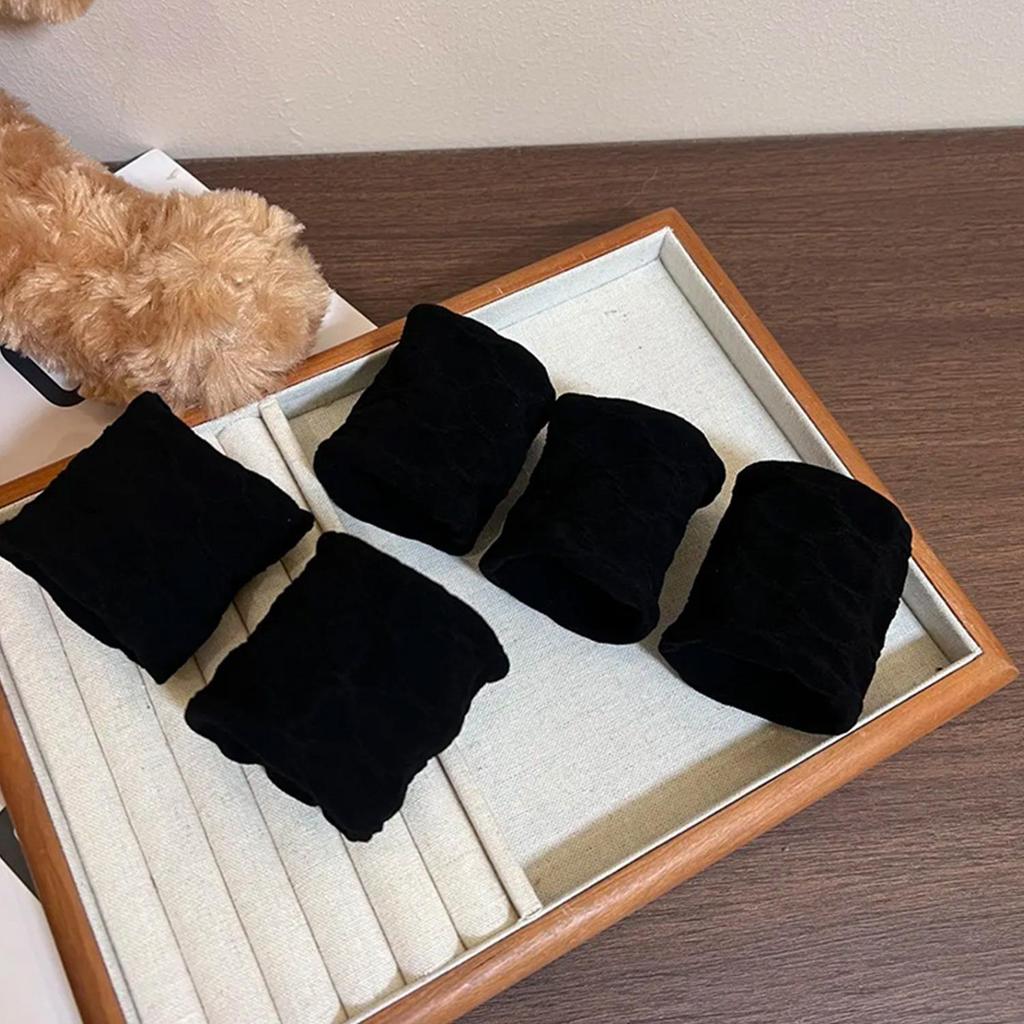 5Pcs/Set High Elasticity Hair Ties Women Scrunchies Girls Trendy Solid Wrinkle Elastic Rubber Band Hair Rope Hair Accessories