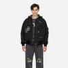 Evisu AW23 Seagull Embroidered Hooded Jacket Men Jackets Black 2EAGNM3JK5108LFPQ