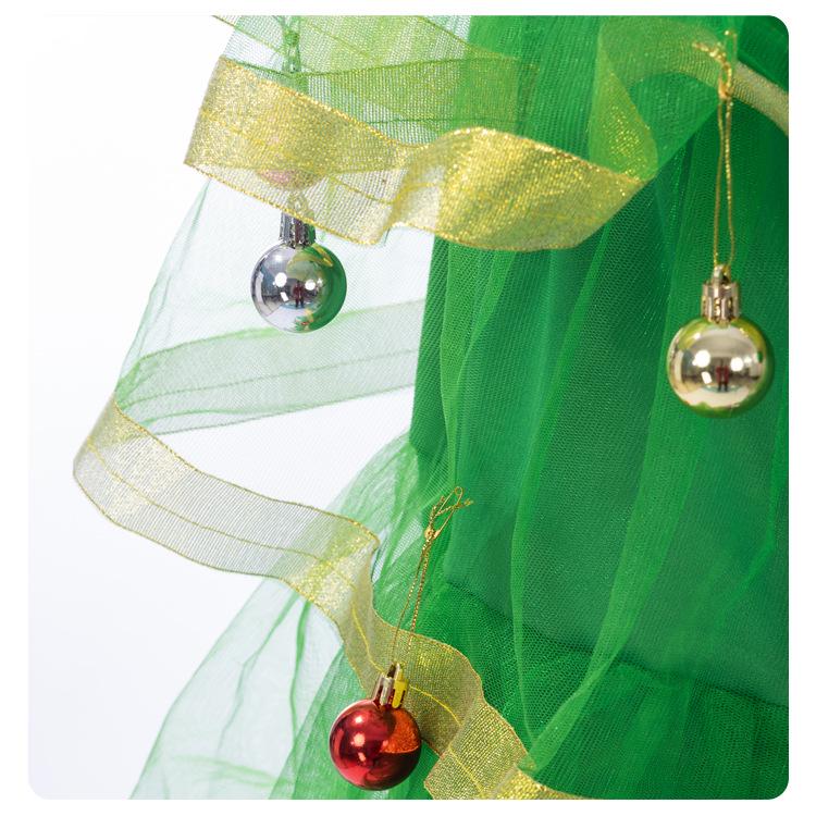 Christmas Tree Elf Costume: Green Cosplay Dress for Festive Performances