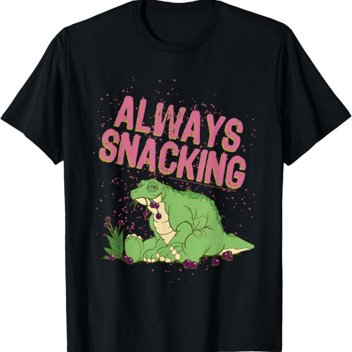 Футболка «Земля до начала времён» Спайк всегда что-то жуёт XXXXXL чёрный