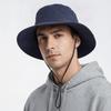 Solid Color Fisherman Hat Breathable Outdoor Cap Windproof Bucket Hat  Sunshade Use