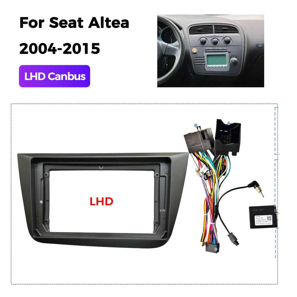 9 Inch Android Car Navigation Frame Dashboard Panel Radio Bezel for Seat Altea Installation Modification Kit 2004-2015 Radio Accessories 4