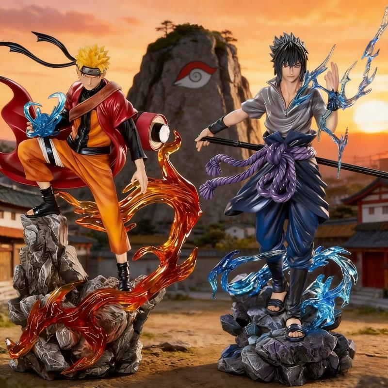 Naruto Anime Figure Uzumaki Naruto Uchiha Sasuke Action Model Pvc Statue Desktop Ornament Collection Toys Gift Anime Figure