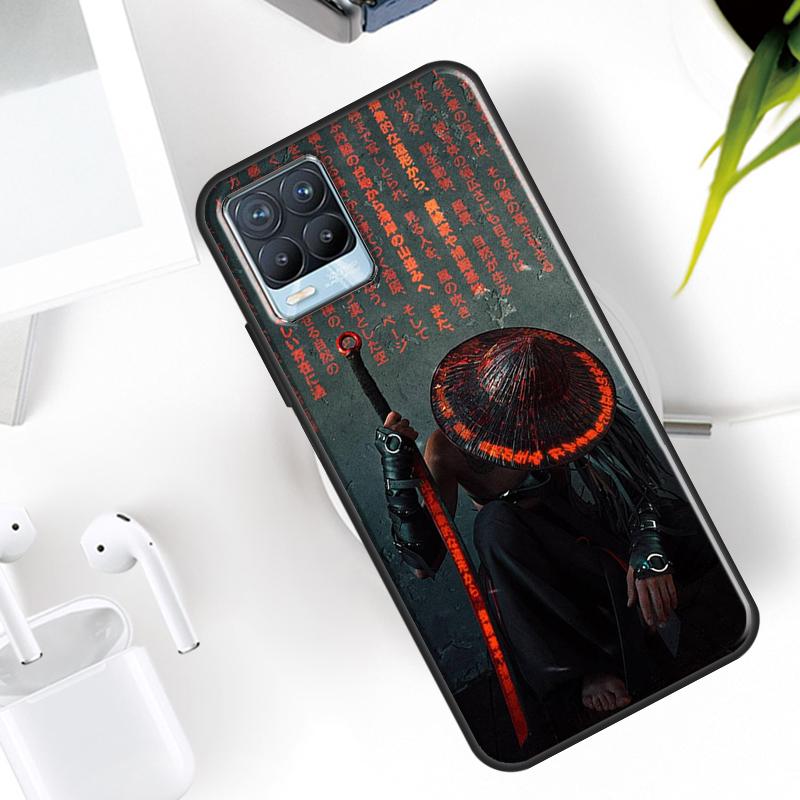 Japan Samurai Ninja Case For Realme 15 11 Pro Plus 12 13 14  C71 C75 C55 C51 C53 C25 C63 C61 C65 C67 GT6 GT7 Pro