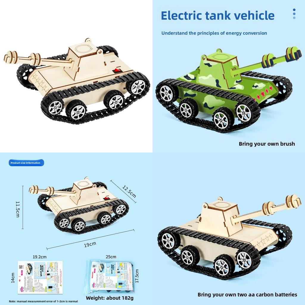 Scientific Experiment Tank Model Kit With Electric Drive For Kids Stem Learning