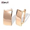 Fashion Glossy Dangle Earrings Rose Gold Simple Square Earrings For Women High Quality Daily Fine Jewelry