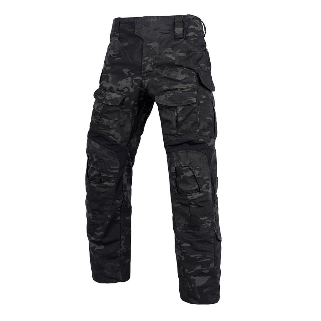 Outdoor Typo Pants Thin Breathable Men's Camouflage Pants Slim-fitting Trousers Military Fans Training Multi-bag Work Pants