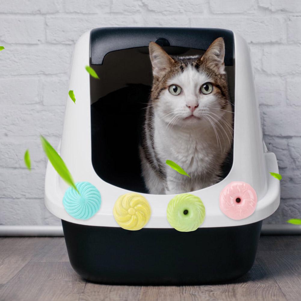 4 ks Pet Deodorant Aromaterapie Tuhý Osvěžovač Vzduchu Eliminátor Pachu pro Kotec Podestýlky pro Domácí Zvířata4 ks /