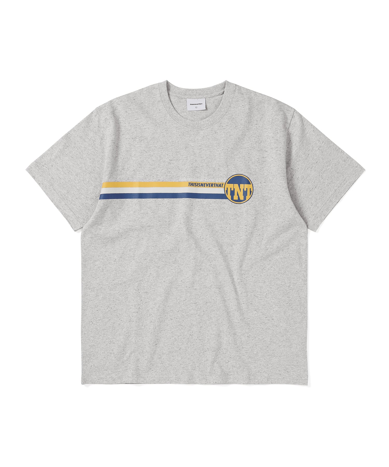 This Is Never That Tnt Track Lines Tee Heather Gray M