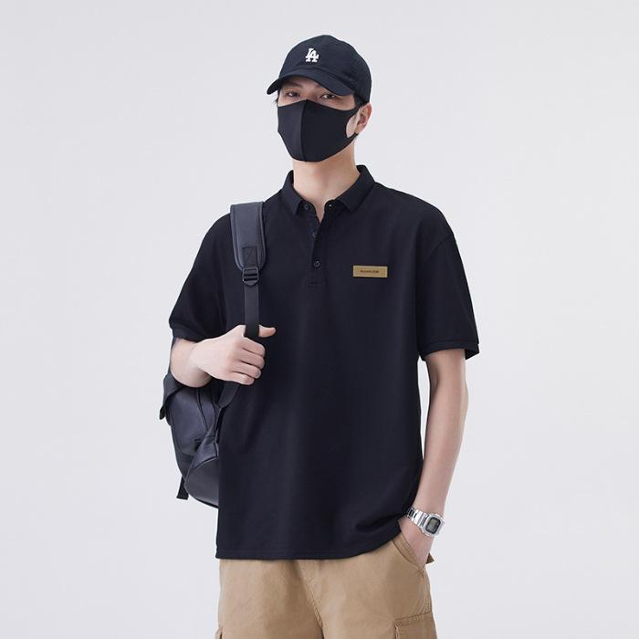 New Summer T-shirt Loose Lapel Short-sleeved POLO Shirt T-shirt
