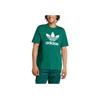 adidas Adicolor Trefoil Tee Collegiate Green Unisex Streetwear IR7976