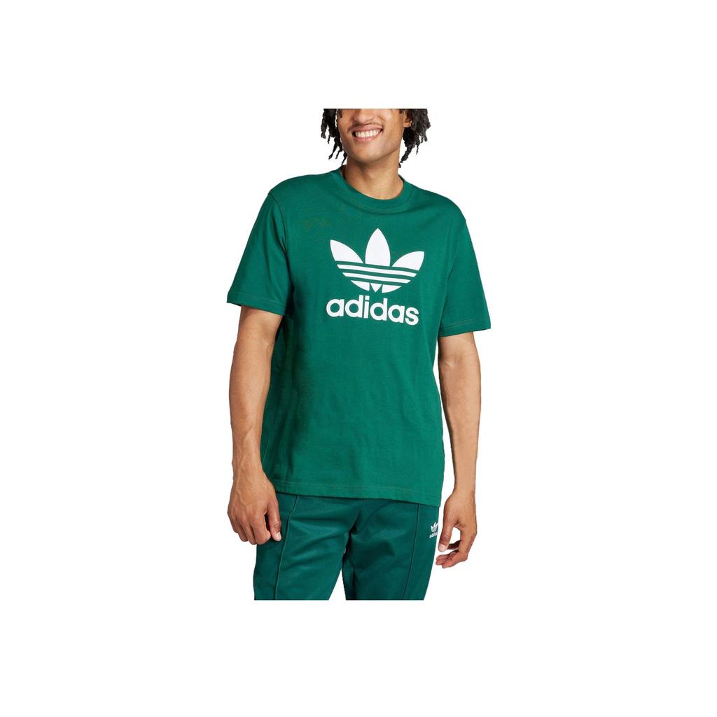 adidas Adicolor Trefoil Tee Collegiate Green Unisex Streetwear IR7976