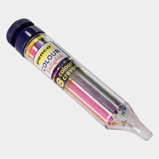 PENCO Navy 8-Color Crayons, [FT058]