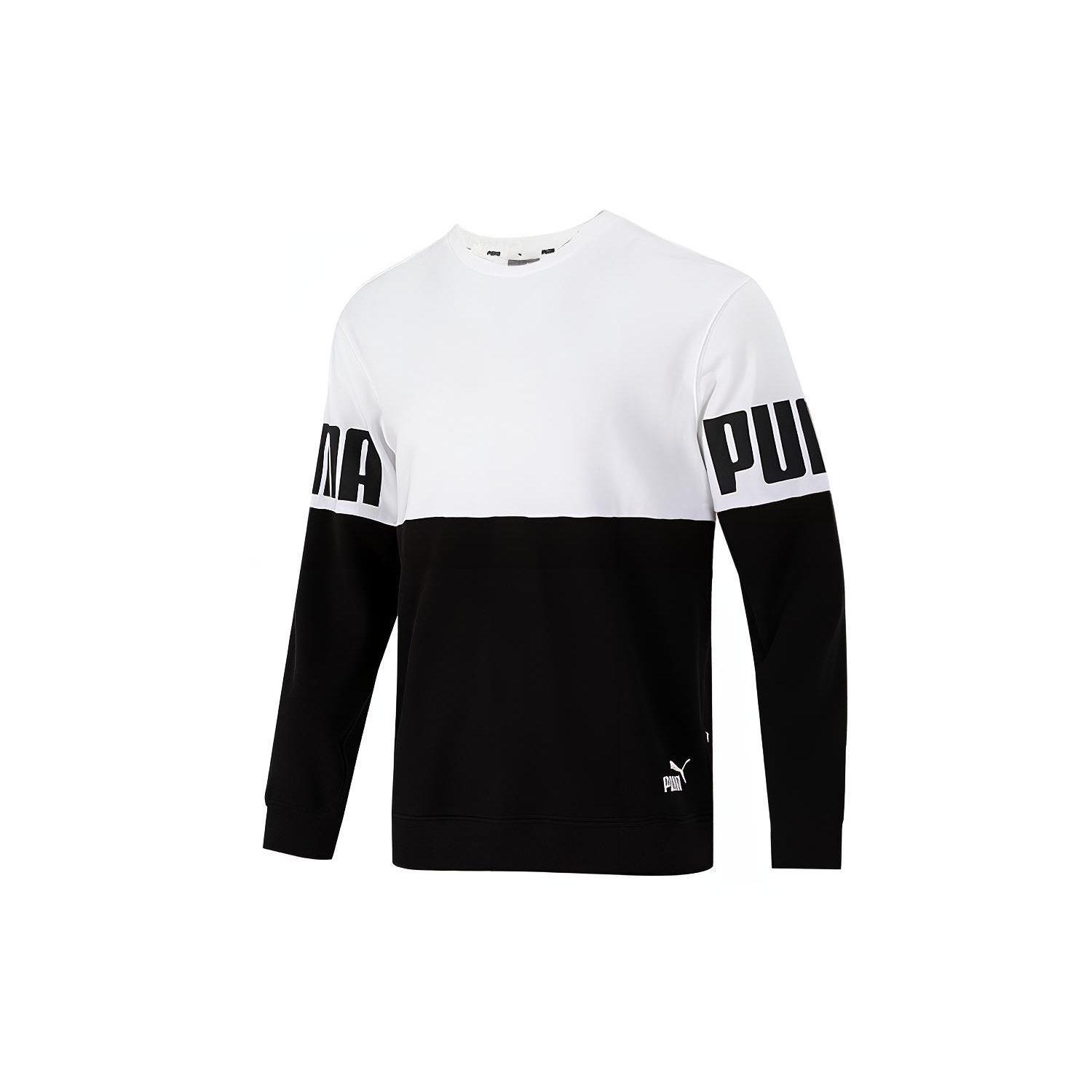 PUMA Sweatshirt Men`s Black White 847722-02