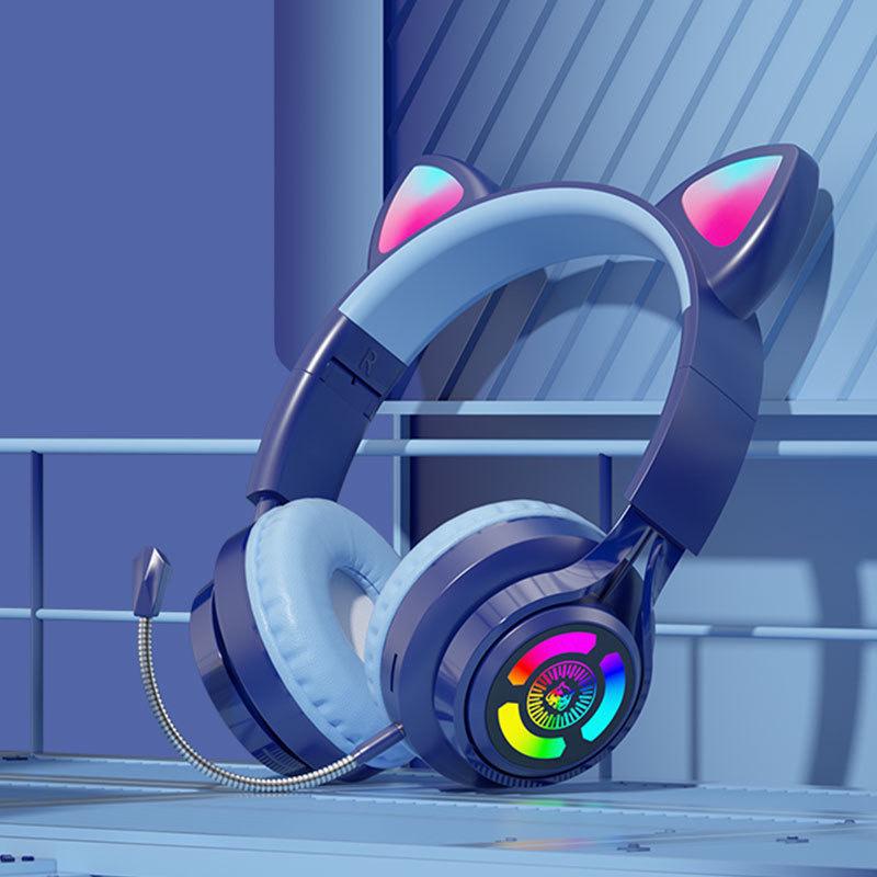 S3 Luminous Cat Ear Bluetooth Gaming Headphones