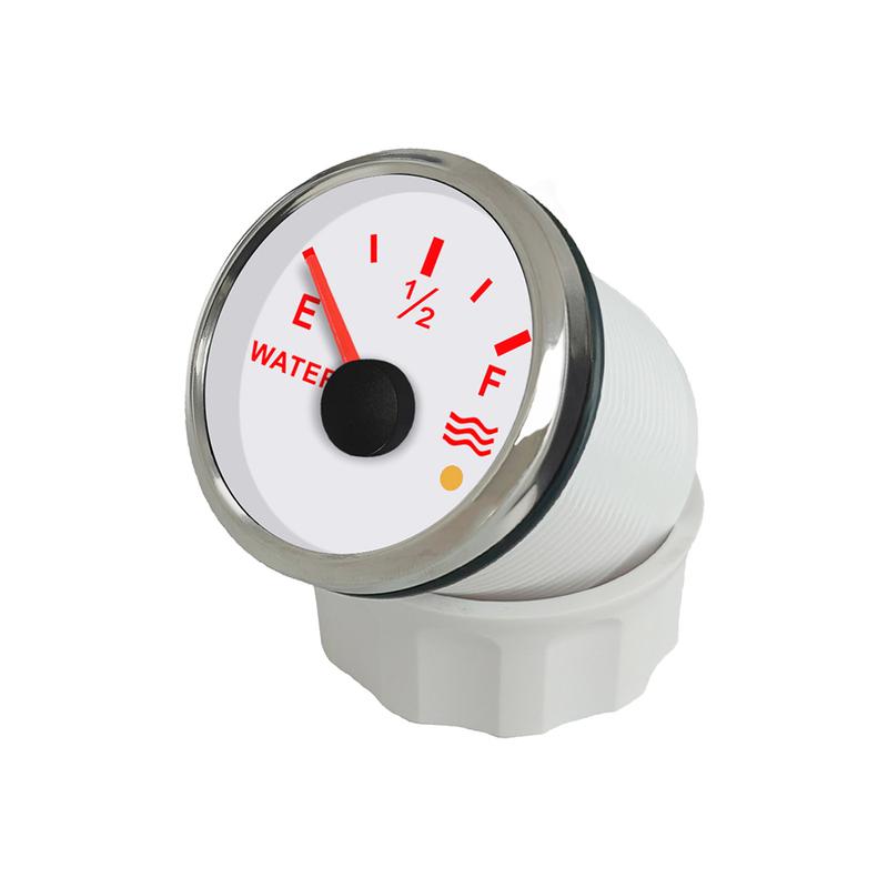 ELING 52mm Water Level Gauge Meter 0-190ohm 240-33ohm with Red Backlight and Alarm for Car Ship Motorcycle Universal 12V 24V