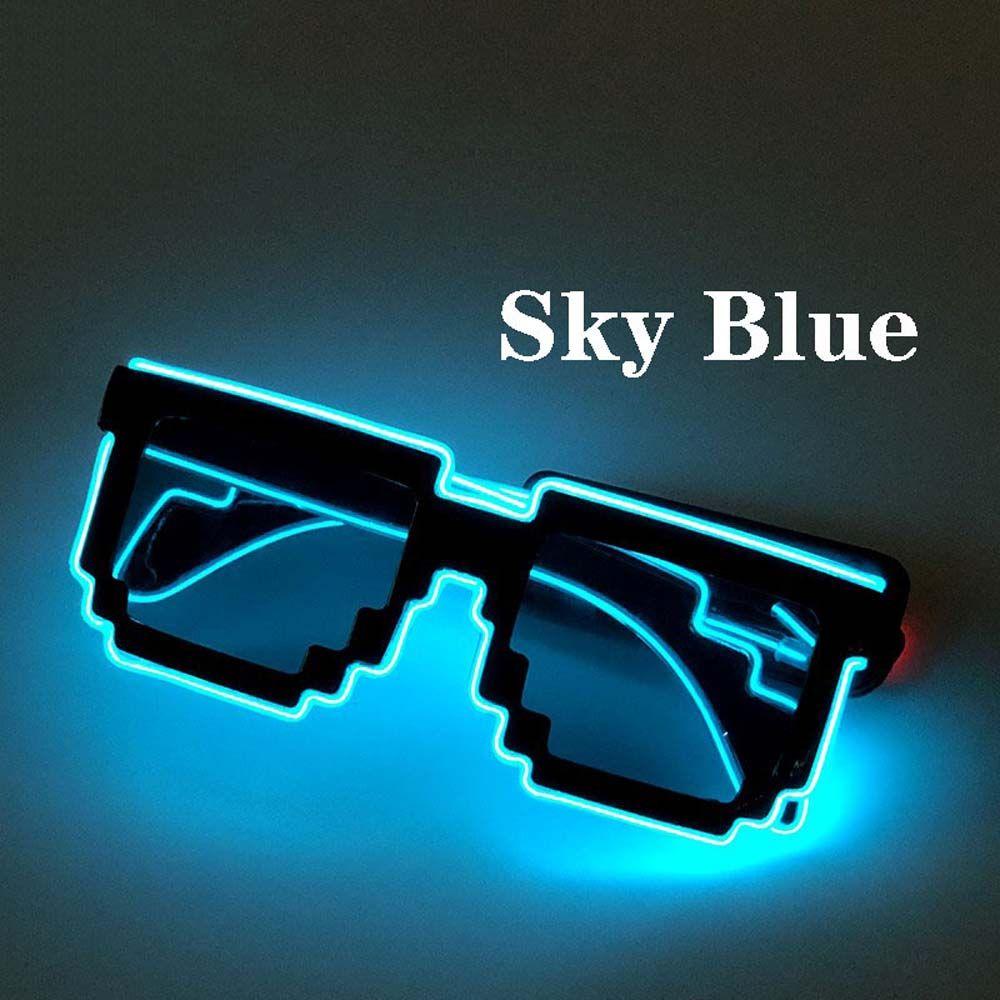Suministros para Barra de Gafas Gafas de Mosaico Gafas Brillantes Gafas con Luz LED Gafas Luminosas LED