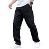 Men's Baggy Pants Casual Wide Leg Cargo Pants Elastic Waist Designer Streetwear Trousers