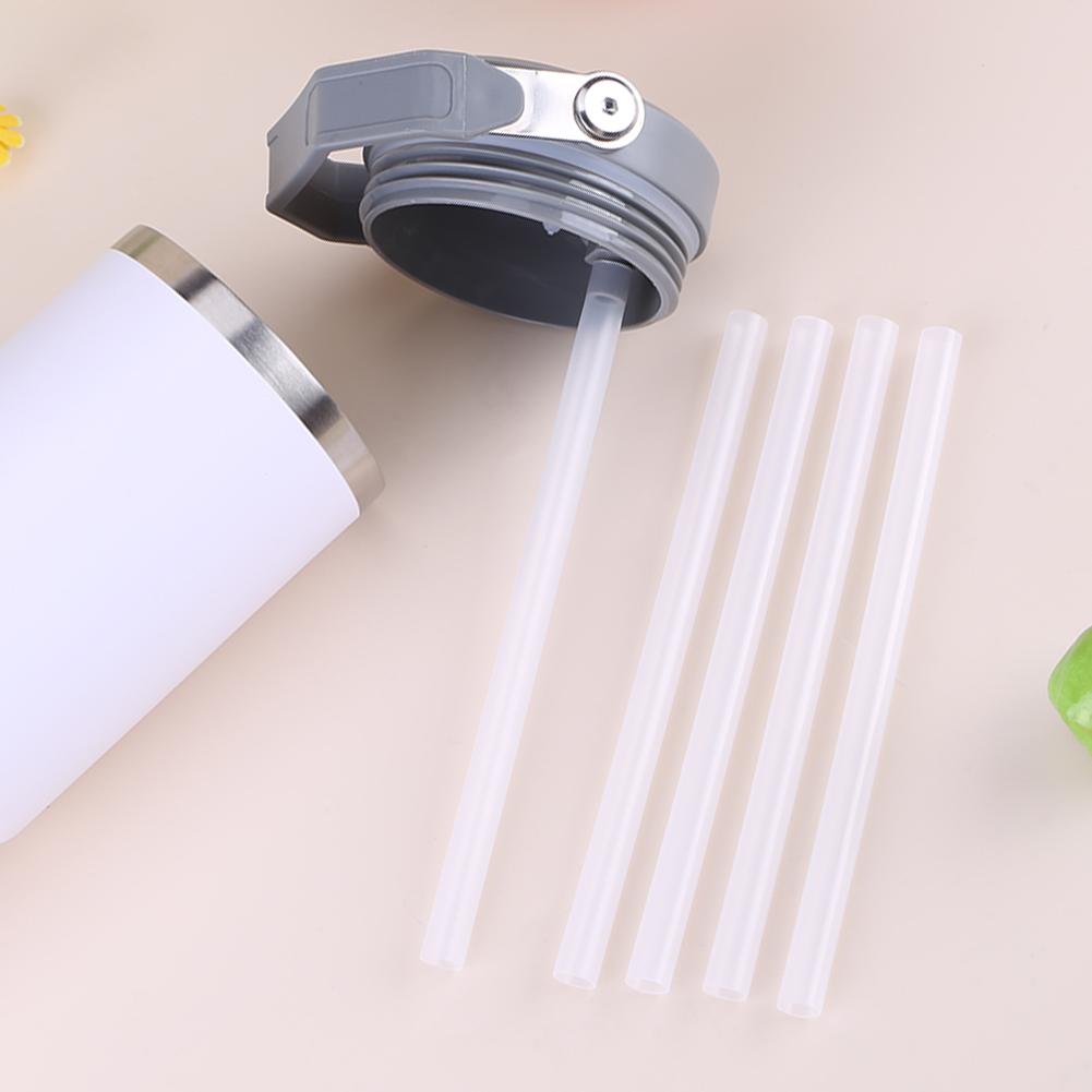 5pcs Reusable Straws For Stanley 30oz Tumbler Replacement Plastic Straws&Cleaning Brush&Leak Proof Lid Wear-Resistant Cup Access