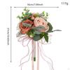 Simulated Eucalyptus Rose Wedding Bouquet Bridal Realistic Creative Trendy Romantic