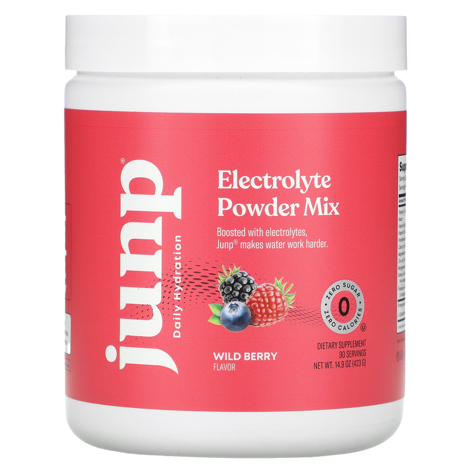

JUNP Hydration, Electrolyte Powder Mix, Wild Berry, 14.9 oz (423 g)